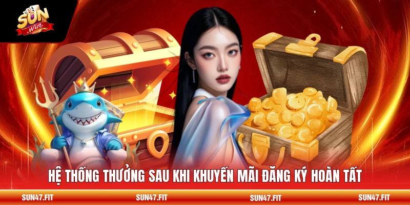 Hệ thống thưởng sau khi khuyến mãi đăng ký hoàn tất